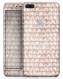 Black and Brown Grunge Surface with White Semi-Circles - Skin-kit for the iPhone 8 or 8 Plus