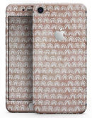 Black and Brown Grunge Surface with White Semi-Circles - Skin-kit for the iPhone 8 or 8 Plus