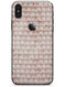 Black and Brown Grunge Surface with White Semi-Circles - iPhone X Skin-Kit