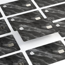 Black and Chalky White Marble - Premium Protective Decal Skin-Kit for the Apple Credit Card