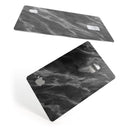 Black and Chalky White Marble - Premium Protective Decal Skin-Kit for the Apple Credit Card