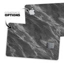 Black and Chalky White Marble - Premium Protective Decal Skin-Kit for the Apple Credit Card