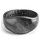 Black and Chalky White Marble - Decal Skin Wrap Kit for the Disney Magic Band
