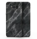 Black and Chalky White Marble - Samsung Galaxy S8 Full-Body Skin Kit