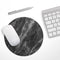 Black and Chalky White Marble// WaterProof Rubber Foam Backed Anti-Slip Mouse Pad for Home Work Office or Gaming Computer Desk