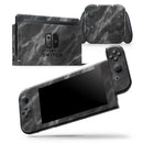 Black and Chalky White Marble - Skin Wrap Decal for Nintendo Switch Lite Console & Dock - 3DS XL - 2DS - Pro - DSi - Wii - Joy-Con Gaming Controller