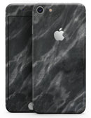 Black and Chalky White Marble - Skin-kit for the iPhone 8 or 8 Plus