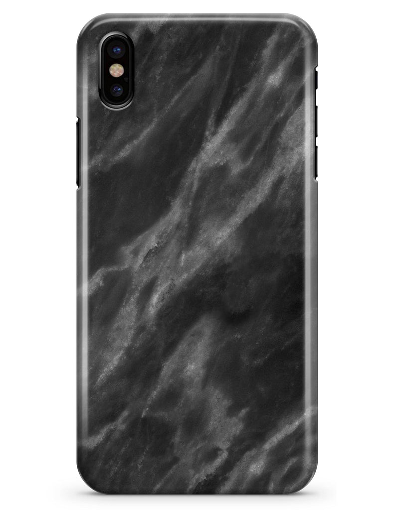 Black and Chalky White Marble - iPhone X Clipit Case