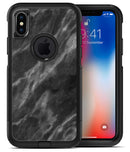 Black and Chalky White Marble - iPhone X OtterBox Case & Skin Kits