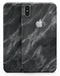 Black and Chalky White Marble - iPhone X Skin-Kit