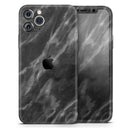 Black and Chalky White Marble - Skin-Kit compatible with the Apple iPhone 13, 13 Pro Max, 13 Mini, 13 Pro, iPhone 12, iPhone 11 (All iPhones Available)