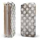 Black and Concrete Surface Polka Dots iPhone 6/6s or 6/6s Plus 2-Piece Hybrid INK-Fuzed Case