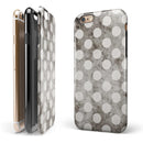 Black and Concrete Surface Polka Dots iPhone 6/6s or 6/6s Plus 2-Piece Hybrid INK-Fuzed Case