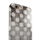 Black and Concrete Surface Polka Dots iPhone 6/6s or 6/6s Plus 2-Piece Hybrid INK-Fuzed Case