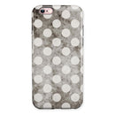 Black and Concrete Surface Polka Dots iPhone 6/6s or 6/6s Plus 2-Piece Hybrid INK-Fuzed Case