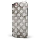 Black and Concrete Surface Polka Dots iPhone 6/6s or 6/6s Plus 2-Piece Hybrid INK-Fuzed Case