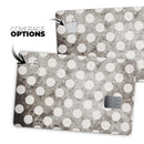 Black and Concrete Surface Polka Dots - Premium Protective Decal Skin-Kit for the Apple Credit Card