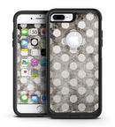 Black and Concrete Surface Polka Dots - iPhone 7 or 7 Plus Commuter Case Skin Kit