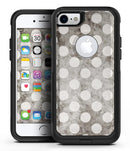 Black and Concrete Surface Polka Dots - iPhone 7 or 7 Plus Commuter Case Skin Kit