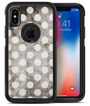 Black and Concrete Surface Polka Dots - iPhone X OtterBox Case & Skin Kits