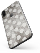 Black and Concrete Surface Polka Dots - iPhone X Skin-Kit