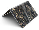 Black and Gold Marble Surface - Macbook Air Skin Set