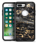 Black and Gold Marble Surface - iPhone 7 Plus/8 Plus OtterBox Case & Skin Kits