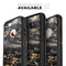 Black and Gold Marble Surface - Skin Kit for the iPhone OtterBox Cases
