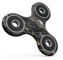 Black and Gold Marble Surface Full-Body Fidget Spinner Skin-Kit