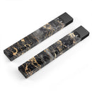 Black and Gold Marble Surface - Premium Decal Protective Skin-Wrap Sticker compatible with the Juul Labs vaping device