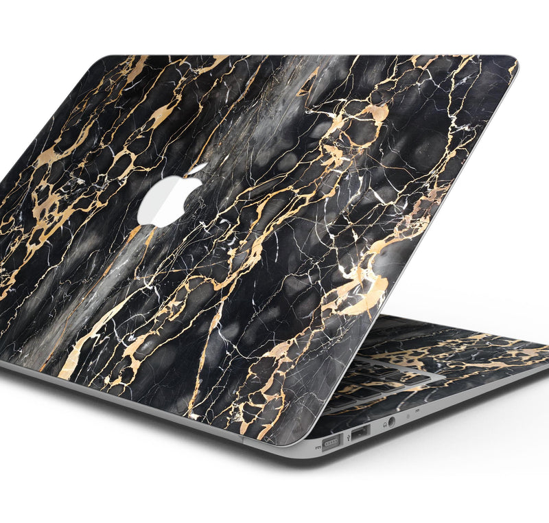 Black and Gold Marble Surface Skin Decal Wrap Kit Compatible