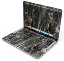 Black and Gold Marble Surface - Skin Decal Wrap Kit Compatible with the Apple MacBook Pro, Pro with Touch Bar or Air (11", 12", 13", 15" & 16" - All Versions Available)