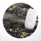 Black and Gold Marble Surface// WaterProof Rubber Foam Backed Anti-Slip Mouse Pad for Home Work Office or Gaming Computer Desk