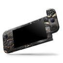 Black and Gold Marble Surface // Skin Decal Wrap Kit for Nintendo Switch Console & Dock, Joy-Cons, Pro Controller, Lite, 3DS XL, 2DS XL, DSi, or Wii - Vinyl Skin Wrap for Nintendo Switch 2, OLED, Lite, Pro Controller, Wii & Classic Handhelds