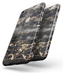Black and Gold Marble Surface - Skin-kit for the iPhone 8 or 8 Plus