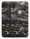 Black and Gold Marble Surface - iPhone X Skin-Kit