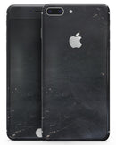 Black and Gold Scratched Woodgrain - Skin-kit for the iPhone 8 or 8 Plus
