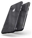 Black and Gold Scratched Woodgrain - Skin-kit for the iPhone 8 or 8 Plus