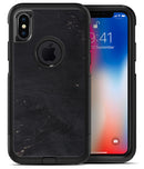 Black and Gold Scratched Woodgrain - iPhone X OtterBox Case & Skin Kits