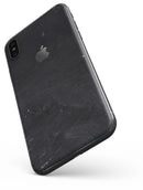 Black and Gold Scratched Woodgrain - iPhone X Skin-Kit
