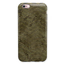 Black and Gold Watercolor Chevron iPhone 6/6s or 6/6s Plus 2-Piece Hybrid INK-Fuzed Case