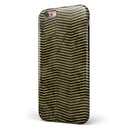 Black and Gold Watercolor Chevron iPhone 6/6s or 6/6s Plus 2-Piece Hybrid INK-Fuzed Case