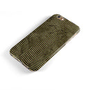 Black and Gold Watercolor Chevron iPhone 6/6s or 6/6s Plus 2-Piece Hybrid INK-Fuzed Case