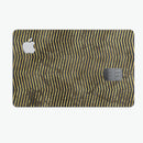 Black and Gold Watercolor Chevron - Premium Protective Decal Skin-Kit for the Apple Credit Card