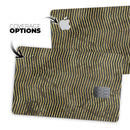 Black and Gold Watercolor Chevron - Premium Protective Decal Skin-Kit for the Apple Credit Card
