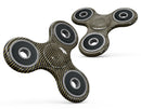 Black and Gold Watercolor Chevron Full-Body Fidget Spinner Skin-Kit