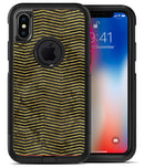Black and Gold Watercolor Chevron - iPhone X OtterBox Case & Skin Kits