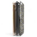 Black and Gold Watercolor Polka Dots iPhone 6/6s or 6/6s Plus 2-Piece Hybrid INK-Fuzed Case