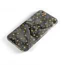 Black and Gold Watercolor Polka Dots iPhone 6/6s or 6/6s Plus 2-Piece Hybrid INK-Fuzed Case