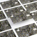 Black and Gold Watercolor Polka Dots - Premium Protective Decal Skin-Kit for the Apple Credit Card